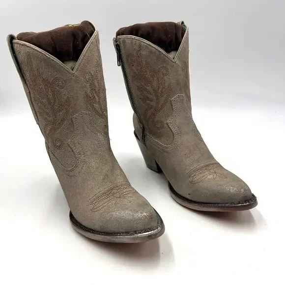 Corral Women's Embroidered Western Pointed Toe Fashion Booties Tan Size US 7 - Picture 3 of 11